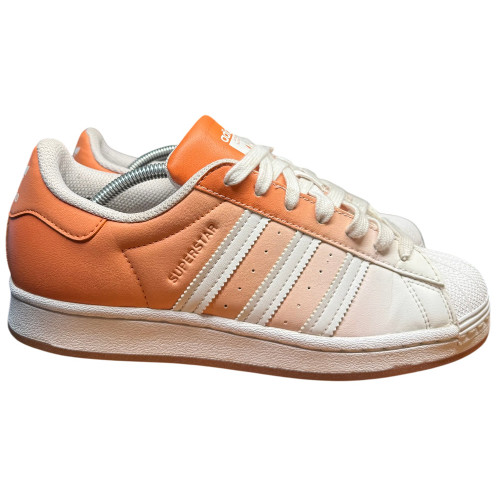 ADIDAS Superstar Women's 8 Gradient Copper Sneakers Orange Leather Shoes Casual - Picture 4 of 11
